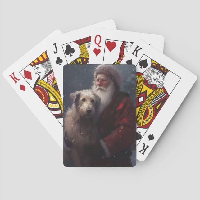 Wolfhound med Jultomten julafton Casinokort (Baksidan)