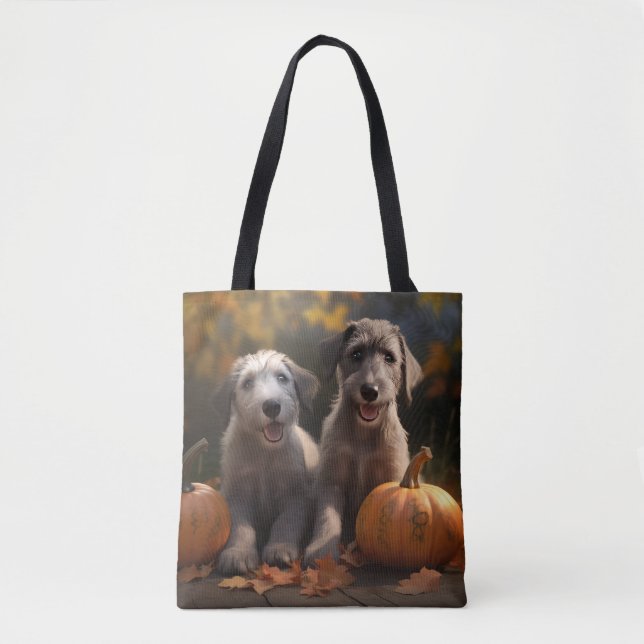 Wolfhound Puppy Autumn Delight Pumpkin Tygkasse (Framsida)