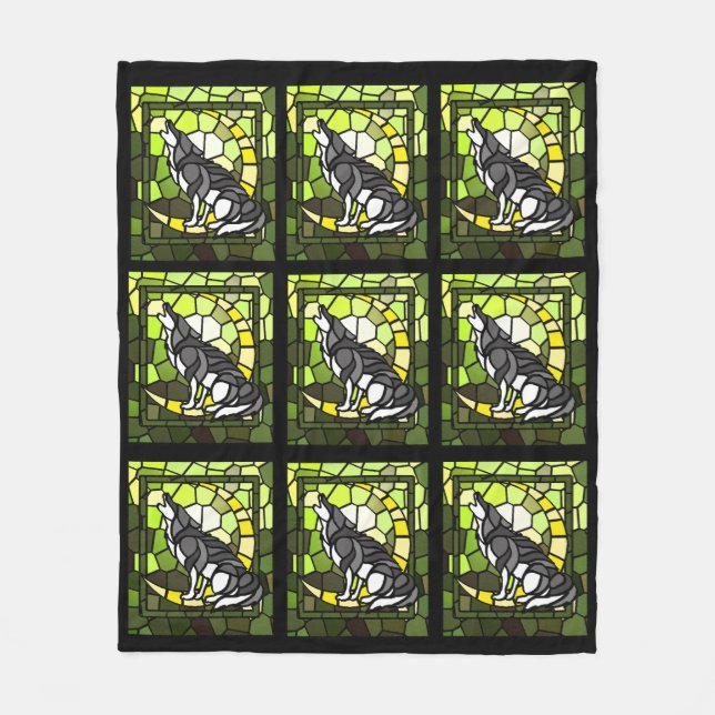 Wolfin House Mascot Fleece Blanket (Framsidan)