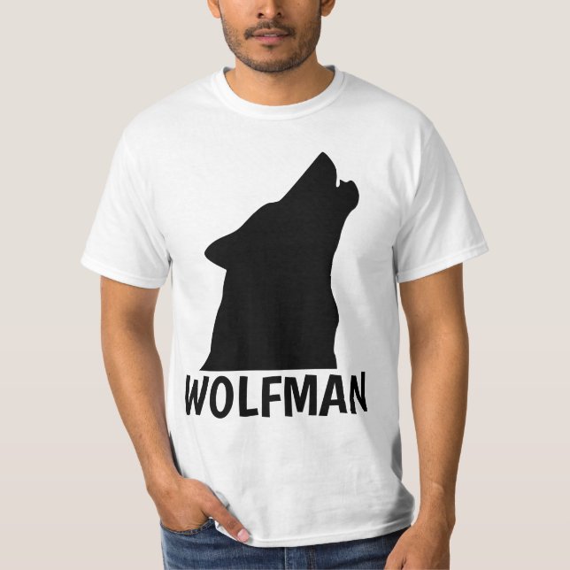 WOLFMAN WEREWOLF Herr T-shirt (Framsida)