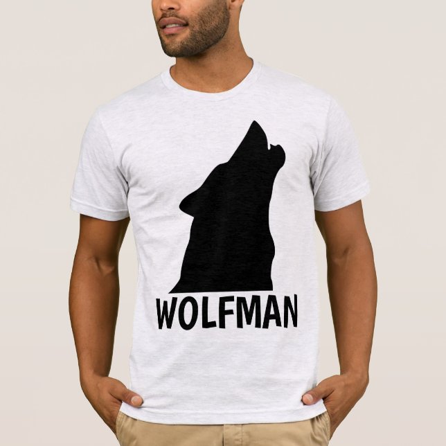 WOLFMAN WEREWOLF Herr T-shirts (Framsida)
