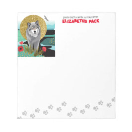 WOLFMOON AURA - anteckningsblock - anpassa text