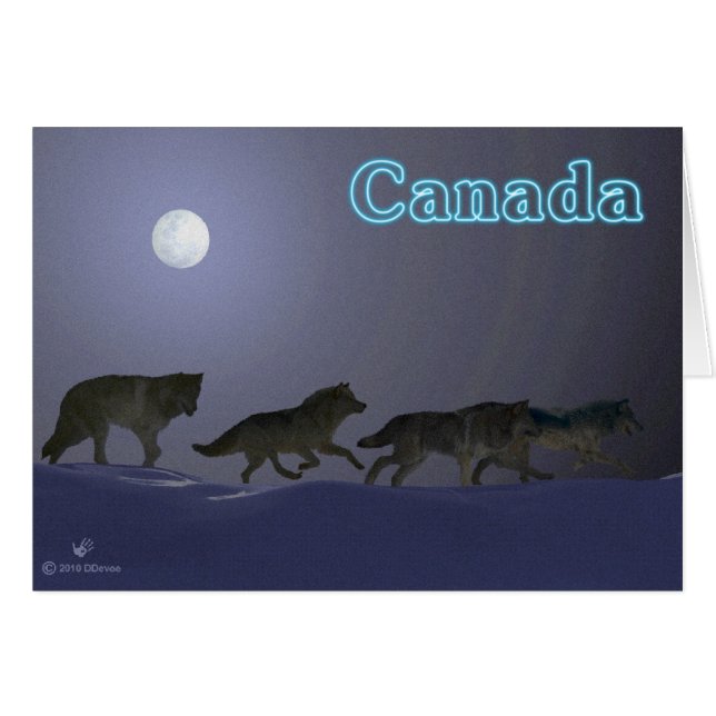 Wolfpack Hälsningskort (Framsidan Horizontal)