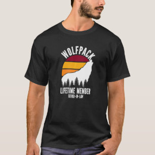 Wolfpack Livstidsmedlem Svärfar Vargfamilj T Shirt