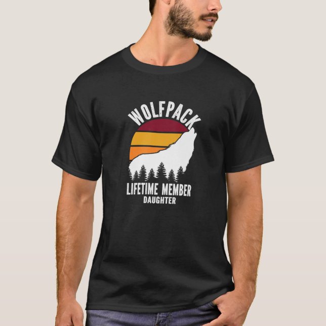 Wolfpack-medlemmens Varg-familjmatning för livstid T Shirt (Framsida)