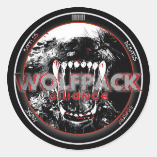 WolfPack Stickers Runt Klistermärke