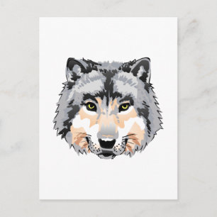 WOLFS-HUVUD VYKORT