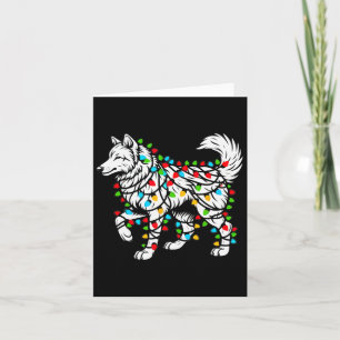 Wolfs Träd jul Sweater Julafton Pet Animal Varg Kort