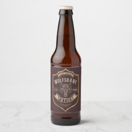 Wolfsbane Potion Label Sticker Ölflaska Etikett