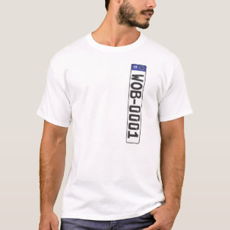 Wolfsburg registreringsskylt tee