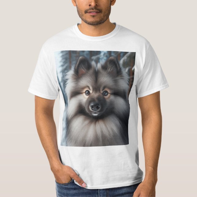 Wolfspiz - Keeshond T Shirt (Framsida)