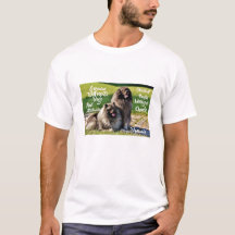 Wolfssprit-Keeshond Hundrasdrag T-Shirt