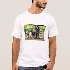 Wolfssprit-Keeshond Hundrasdrag T-Shirt