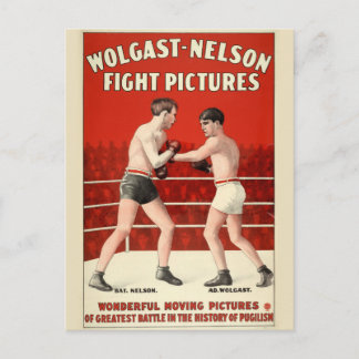 Wolgast-Nelson Fight Bilder - Restoration Poster Vykort