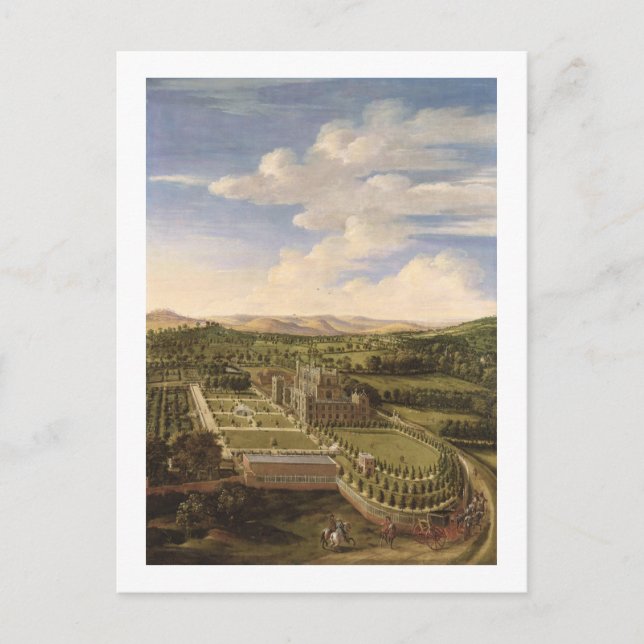 Wollaton Hall and Park, Nottingham, 1697 (oil on c Vykort (Framsida)