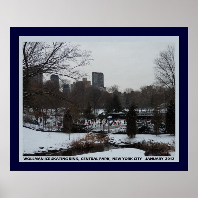 Wollman Ice Skating Rink, Central Park NYC Poster (Framsidan)