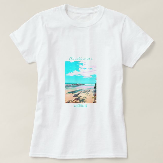 Wollongong Beach fyr NSW T Shirt (Design framsida)