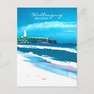 Wollongong Beach fythouse NSW Vykort