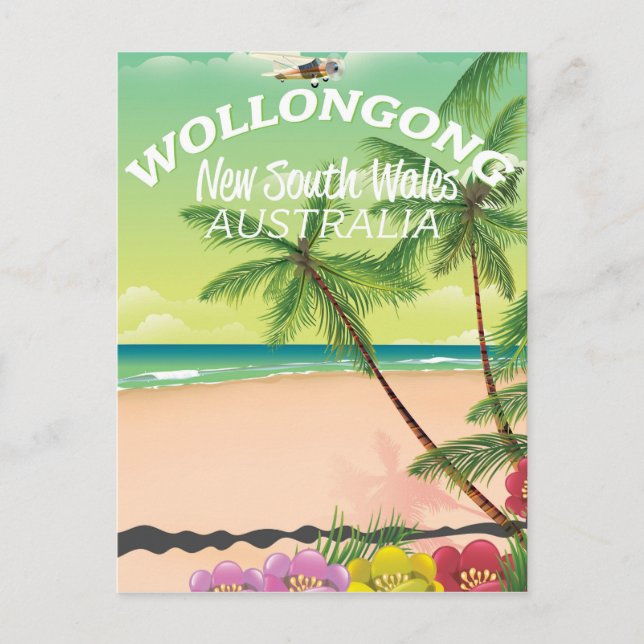 Wollongong New South Wales Australia Vykort (Framsida)