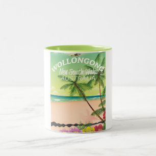 Wollongong New South Wales Australien Två-Tonad Mugg