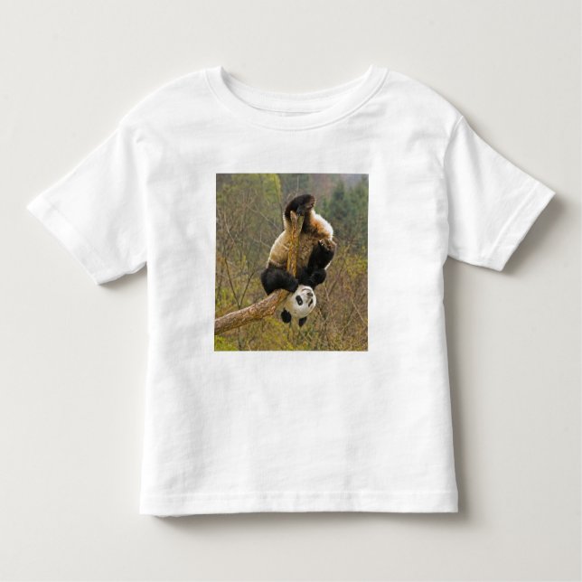 Wolong Panda Reserve, China, 2 1/2 år gammal T-shirt (Framsida)