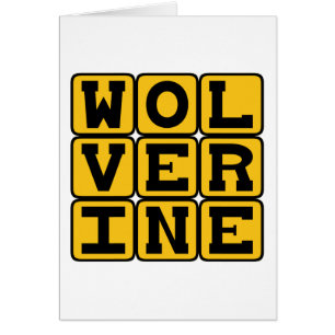 Wolverine, Ferocious Mammal Hälsningskort