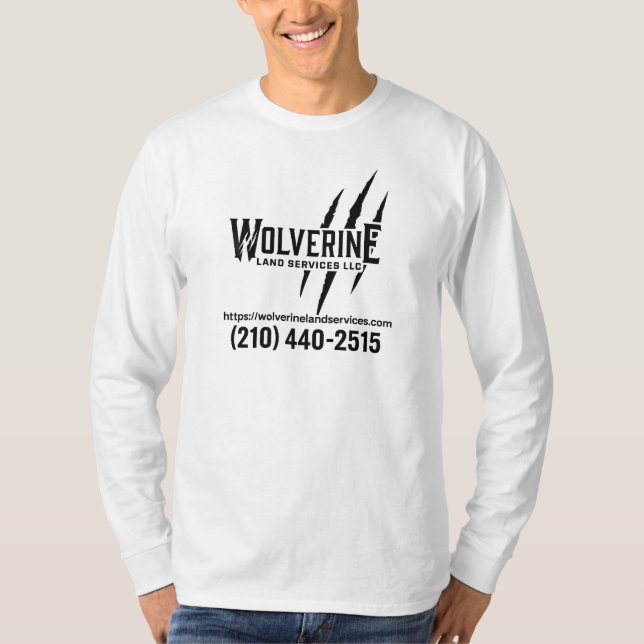 Wolverine Land Services T Shirt (Framsida)