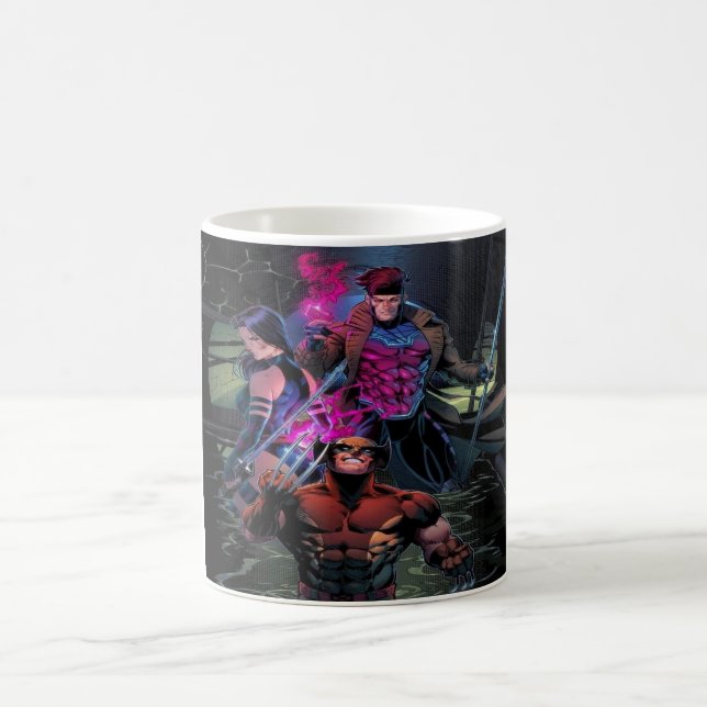 Wolverine, Psylocke, and Gambit - Epic X-Men Art Kaffemugg (Center)