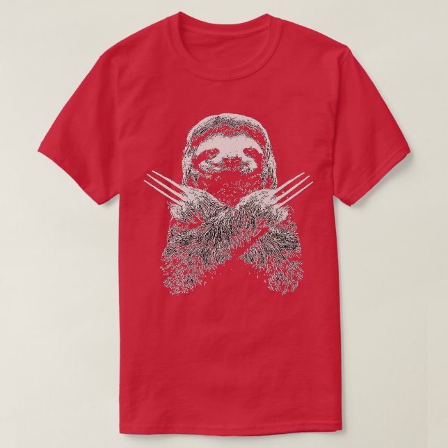 Wolverines Sloth Costume T Shirt (Design framsida)