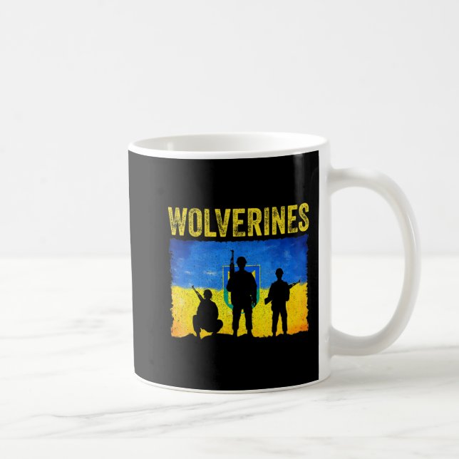 Wolverines Support Ukraina Kaffemugg (Höger)