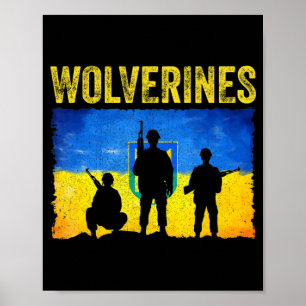 Wolverines Support Ukraina Poster