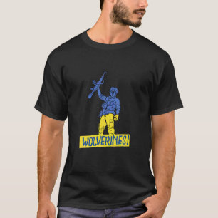 Wolverines Support Ukraina,Ukraina Wolverines Kärl T Shirt
