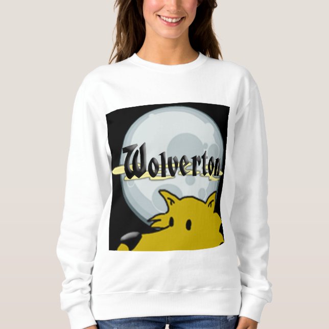 Wolverton Logo Women's Sweatshirt T Shirt (Framsida)
