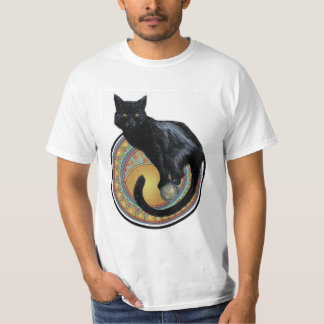 Wolverton svart kattT-tröja T Shirt
