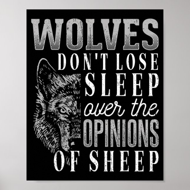 Wolves Don't Lose Sleep Over The Onions Of Sheep - Poster (Framsidan)
