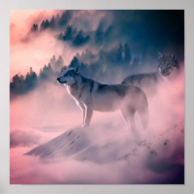 wolves in the sunrise  poster (Framsidan)