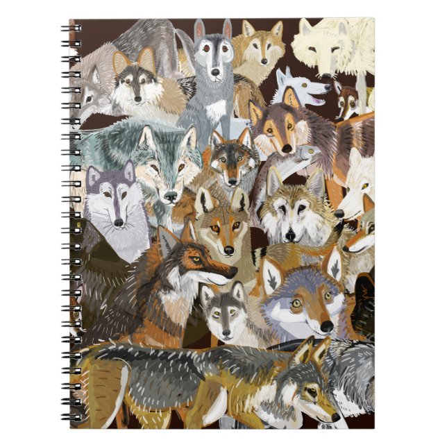 Wolves of Belette Le Pink Anteckningsbok (Framsidan)