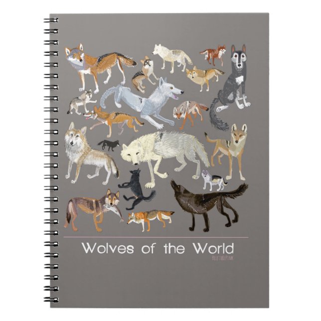 Wolves of the World Anteckningsbok (Framsidan)