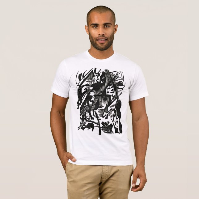 Wolves Reborn – Retro B&W Expression Tee (Hel framsida)