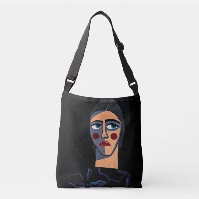 "Woman (102)" Crossbody Bag Axelväska (Framsida)