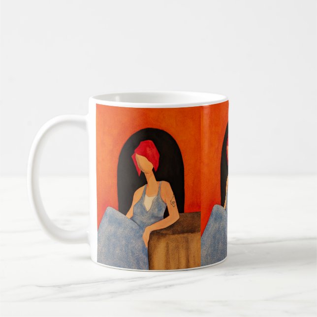 "Woman (87)" Kaffemugg (Vänster)
