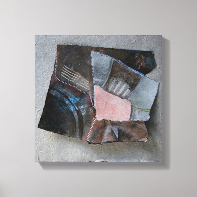 Woman Ansikte repches tårar Collage Canvas (Framsida)