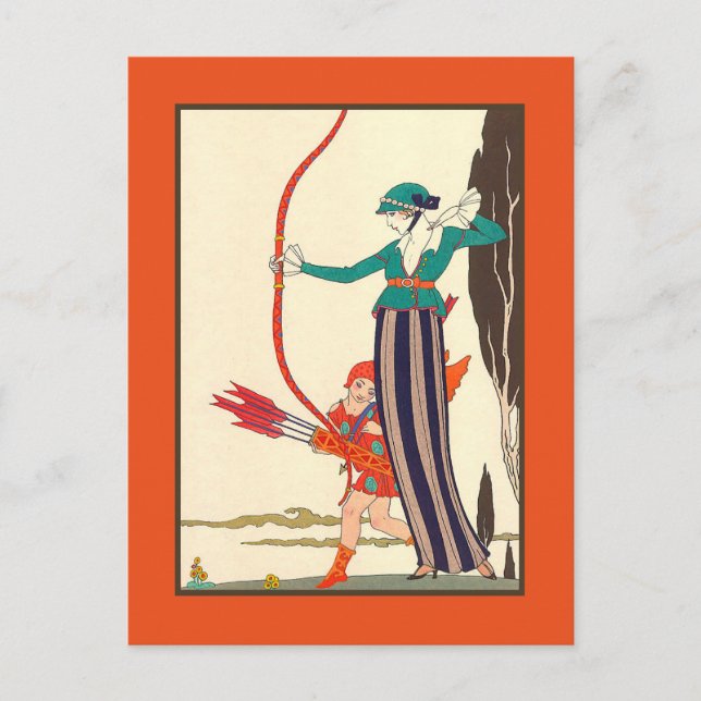 Woman Archer Vykort (Framsida)