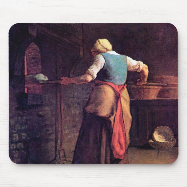Woman Baking Bread, Jean-Francois Millet Musmatta (Framsidan)