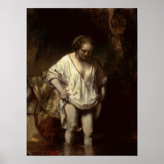 Woman Bathing in a Stream, 1654 Poster (Framsidan)