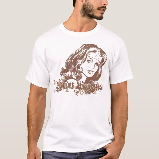  Woman Brown T-shirt (Framsida)