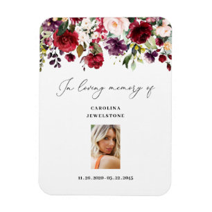 Woman Burgundy Firande of Life Keepsaké Magnet