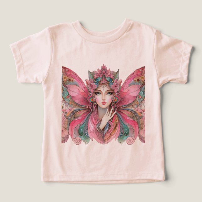 Woman Buttrfly T Shirt (Design Framsida)