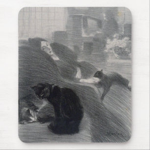 Woman & Cats, Alexandre Steinlen Musmatta