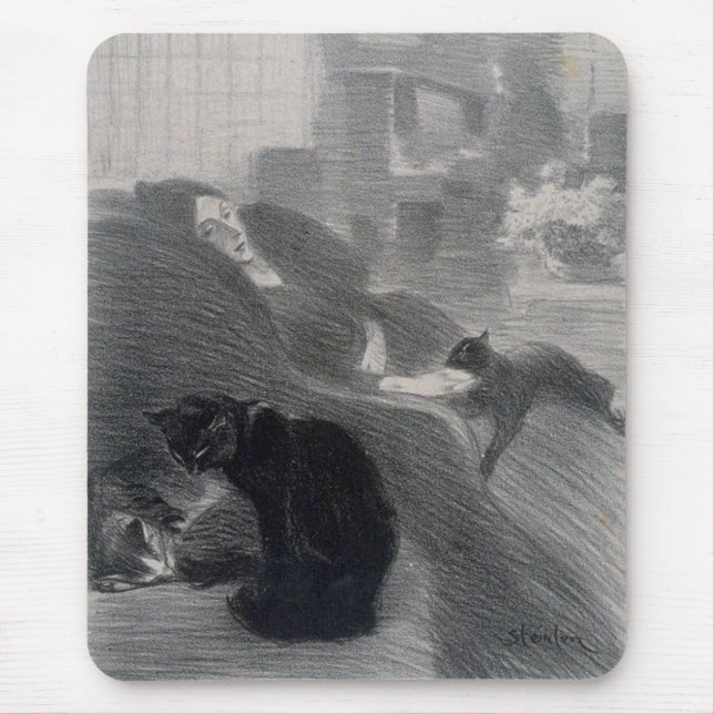 Woman & Cats, Alexandre Steinlen Musmatta (Framsidan)